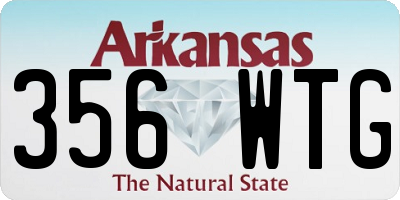 AR license plate 356WTG