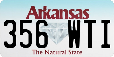 AR license plate 356WTI