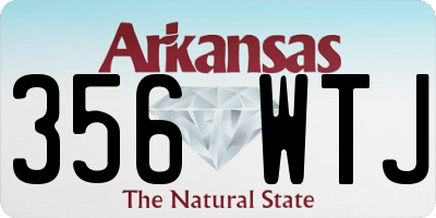 AR license plate 356WTJ