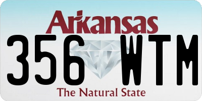 AR license plate 356WTM