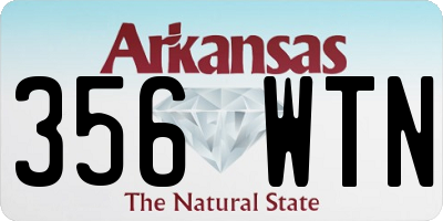 AR license plate 356WTN