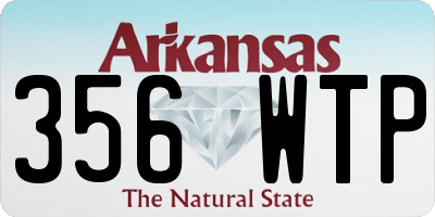 AR license plate 356WTP