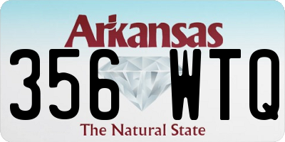 AR license plate 356WTQ