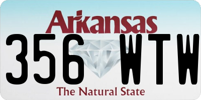 AR license plate 356WTW
