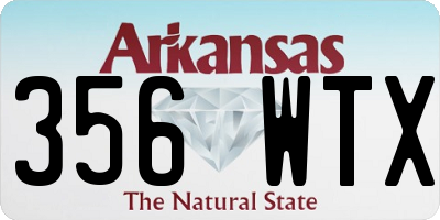AR license plate 356WTX