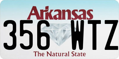 AR license plate 356WTZ