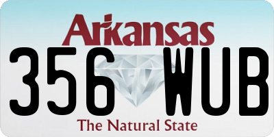AR license plate 356WUB