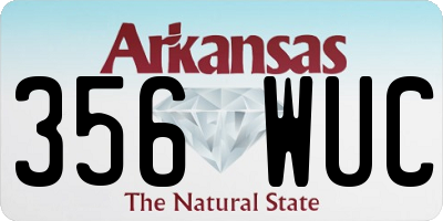 AR license plate 356WUC