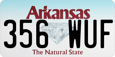 AR license plate 356WUF
