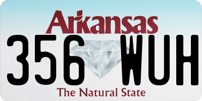 AR license plate 356WUH