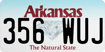 AR license plate 356WUJ