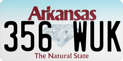 AR license plate 356WUK