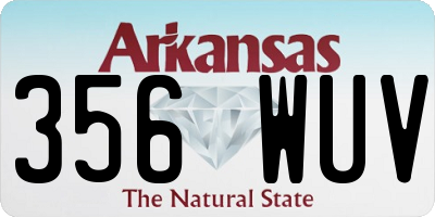 AR license plate 356WUV