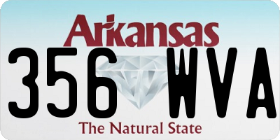 AR license plate 356WVA