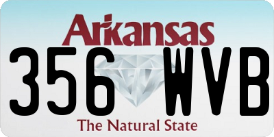 AR license plate 356WVB