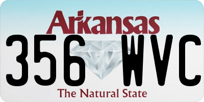 AR license plate 356WVC