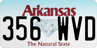 AR license plate 356WVD
