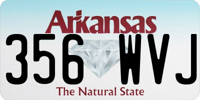 AR license plate 356WVJ