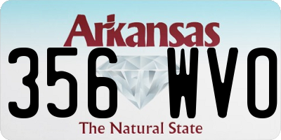 AR license plate 356WVO