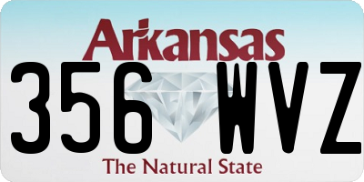 AR license plate 356WVZ