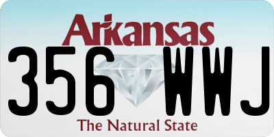 AR license plate 356WWJ