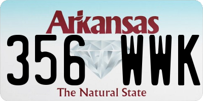 AR license plate 356WWK