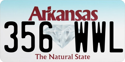 AR license plate 356WWL