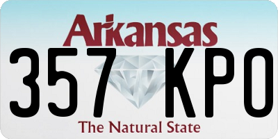 AR license plate 357KPO