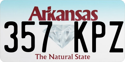 AR license plate 357KPZ