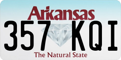 AR license plate 357KQI