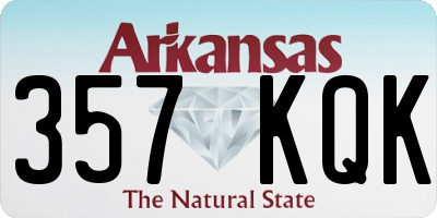 AR license plate 357KQK