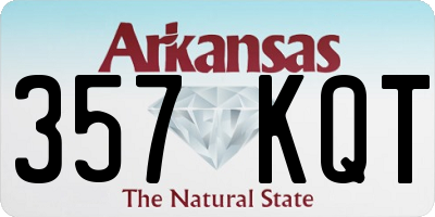 AR license plate 357KQT