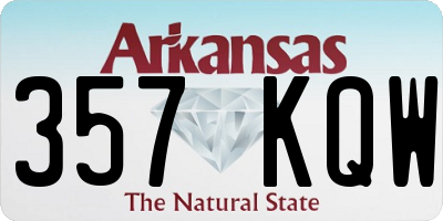 AR license plate 357KQW