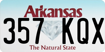 AR license plate 357KQX