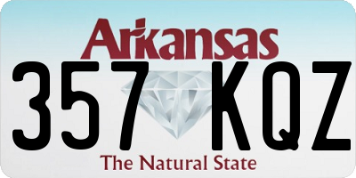 AR license plate 357KQZ