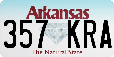 AR license plate 357KRA