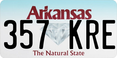 AR license plate 357KRE