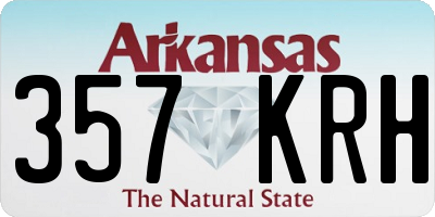 AR license plate 357KRH