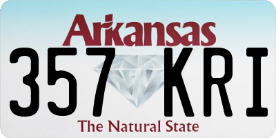AR license plate 357KRI