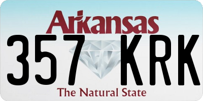 AR license plate 357KRK