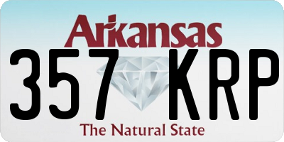 AR license plate 357KRP