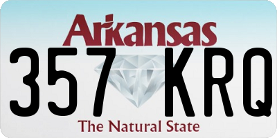 AR license plate 357KRQ