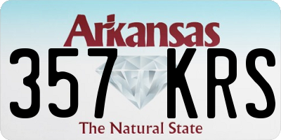 AR license plate 357KRS