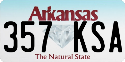 AR license plate 357KSA