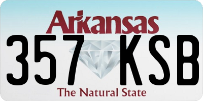 AR license plate 357KSB