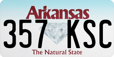 AR license plate 357KSC