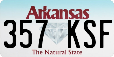 AR license plate 357KSF