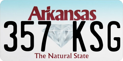 AR license plate 357KSG