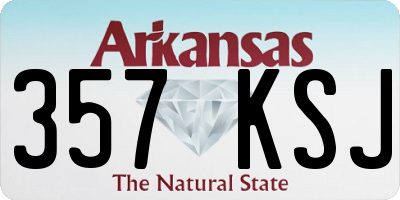 AR license plate 357KSJ