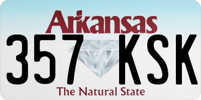 AR license plate 357KSK